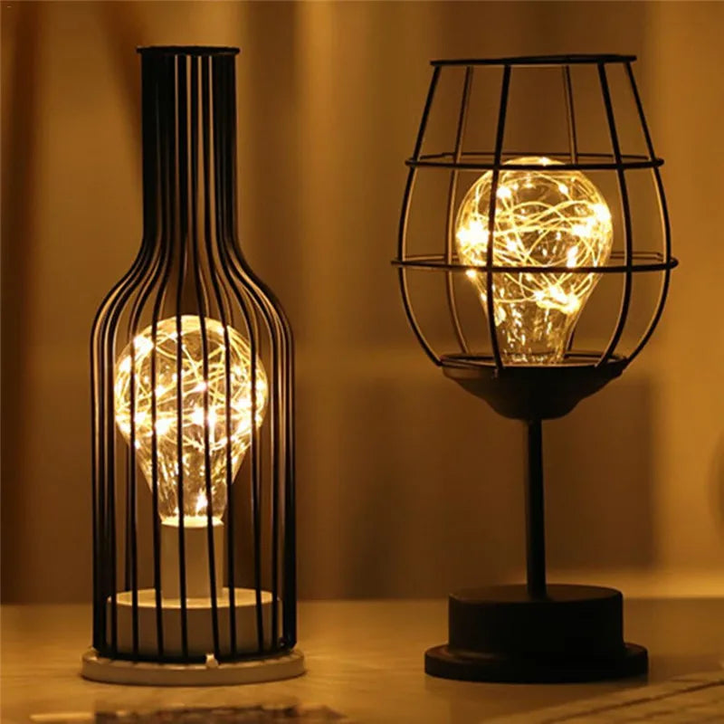 Lâmpada retrô, ideal para decoração e iluminação noturna.