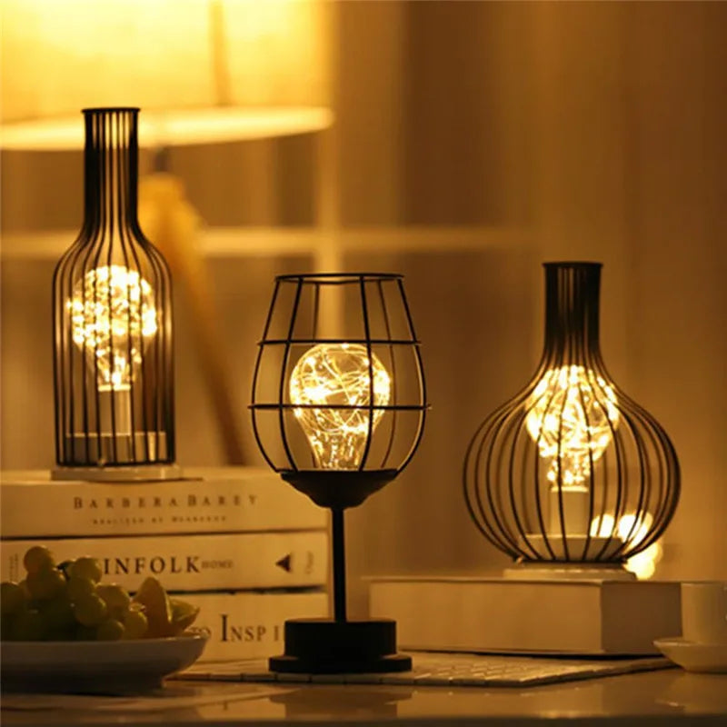 Lâmpada retrô, ideal para decoração e iluminação noturna.